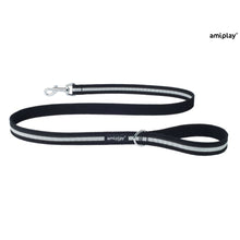 Amiplay Smycz Cotton Shine Czarna 140 cm Rozmiar L