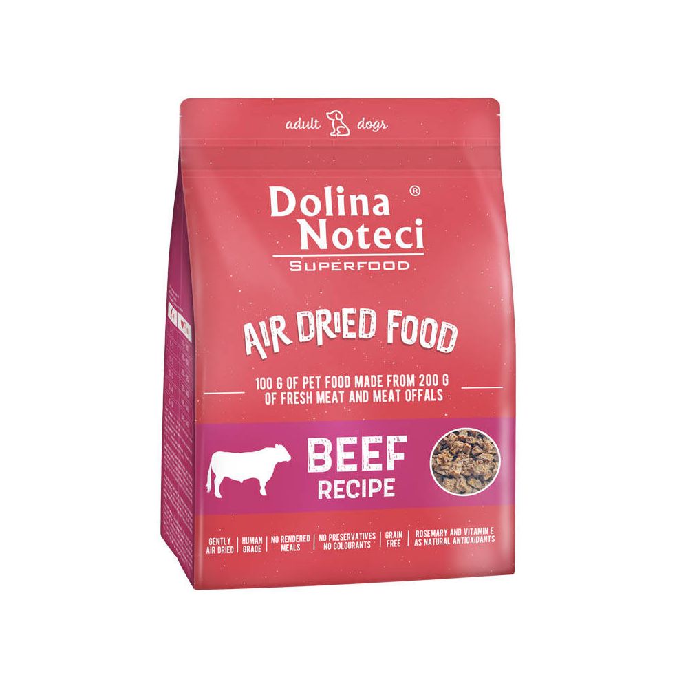 Dolina Noteci Superfood Air Dried Danie z Wołowiny Karma Suszona Dla Dorosłych Psów 5 kg
