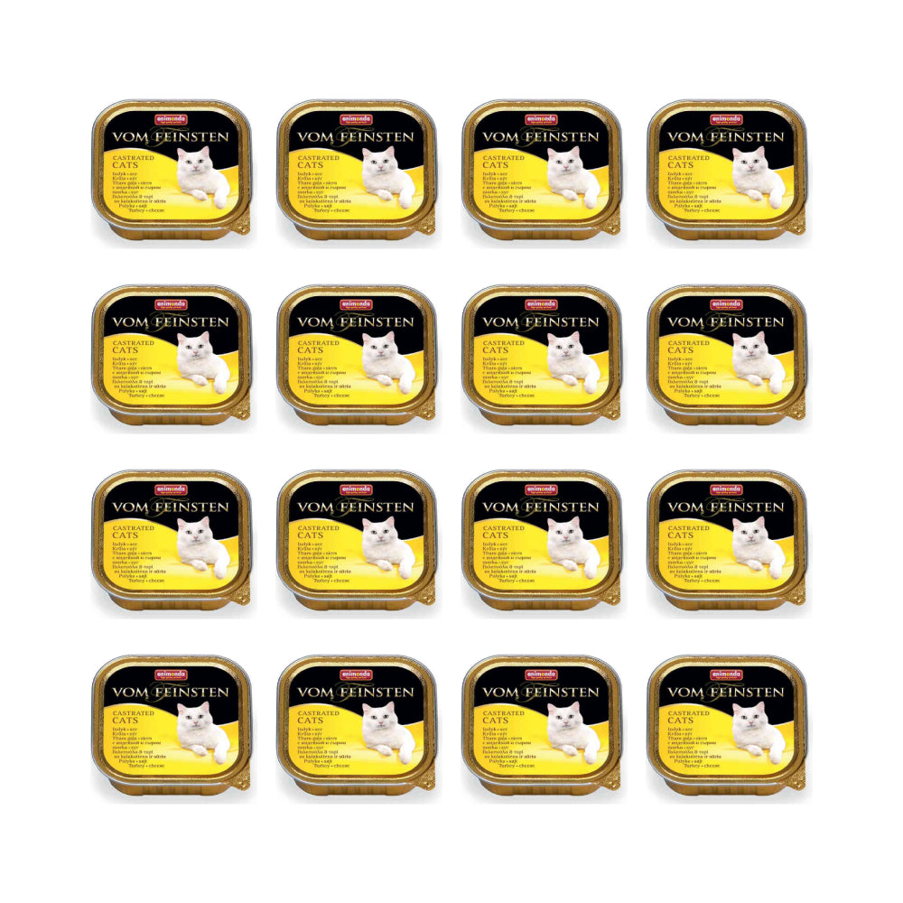 Pakiet Animonda Vom Feinsten Indyk z Serem Castrated Cats 16 x 100 g
