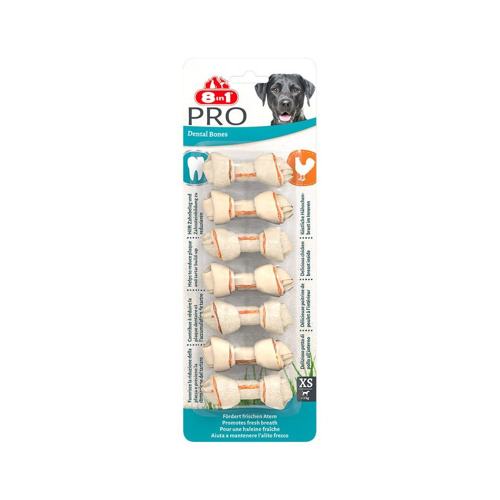 8in1 Delights Pro Dental Kość Do Żucia Rozmiar XS 7 sztuk