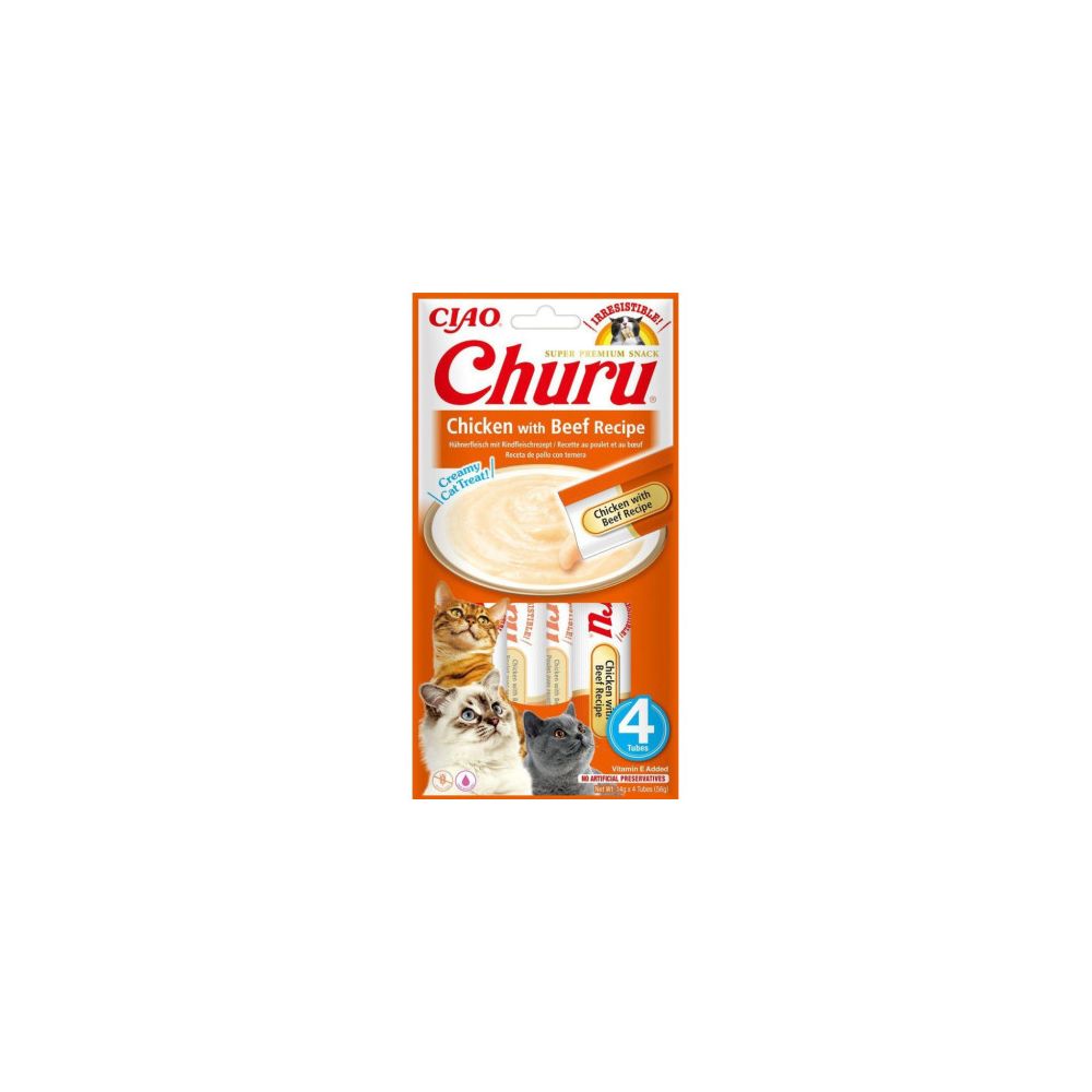 Inaba Cat Churu Kurczak z Wołowiną Przysmak Dla Kota 4 x 14 g