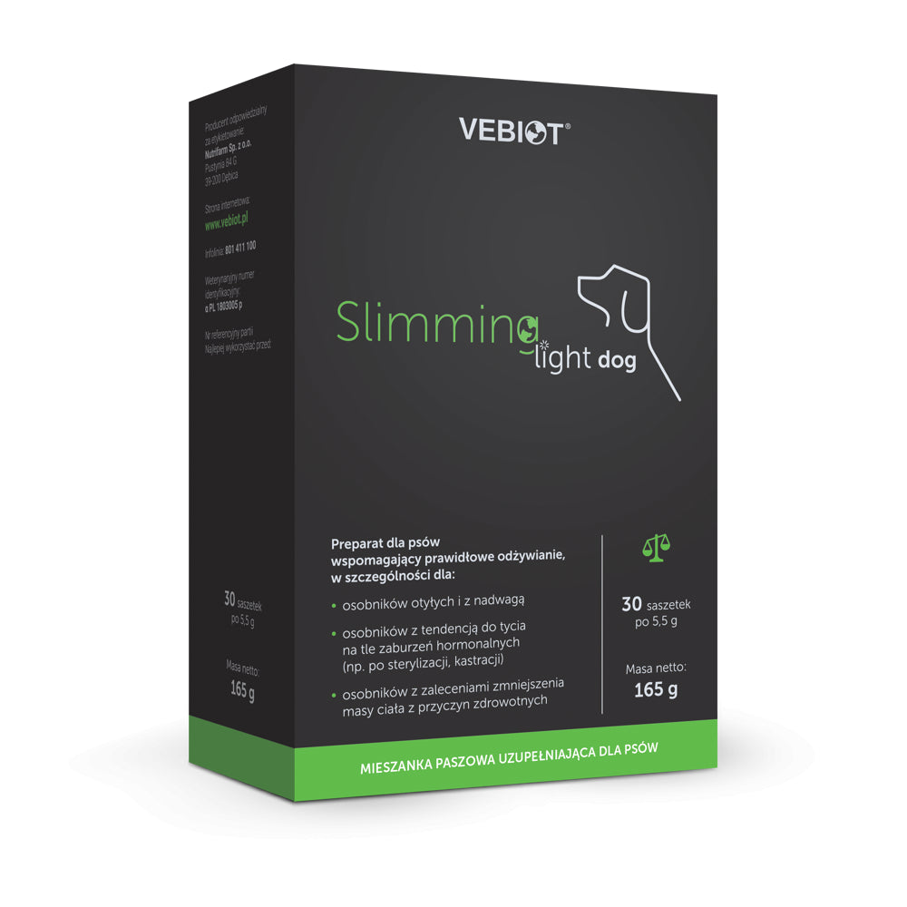 Vebiot Slimming - Light Dog Preparat Dla Psów Z Problemami Nadwagi 30 Saszetek Typu Stick