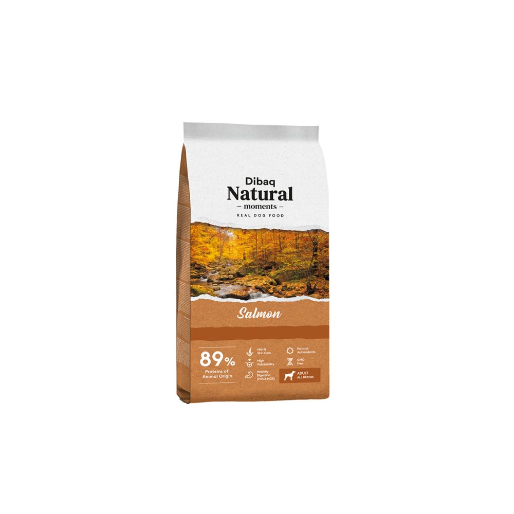 Dibaq Natural Moments Grain Free Sucha Karma Dla Dorosłych Psów Wszystkich Ras z Łososiem 15 kg