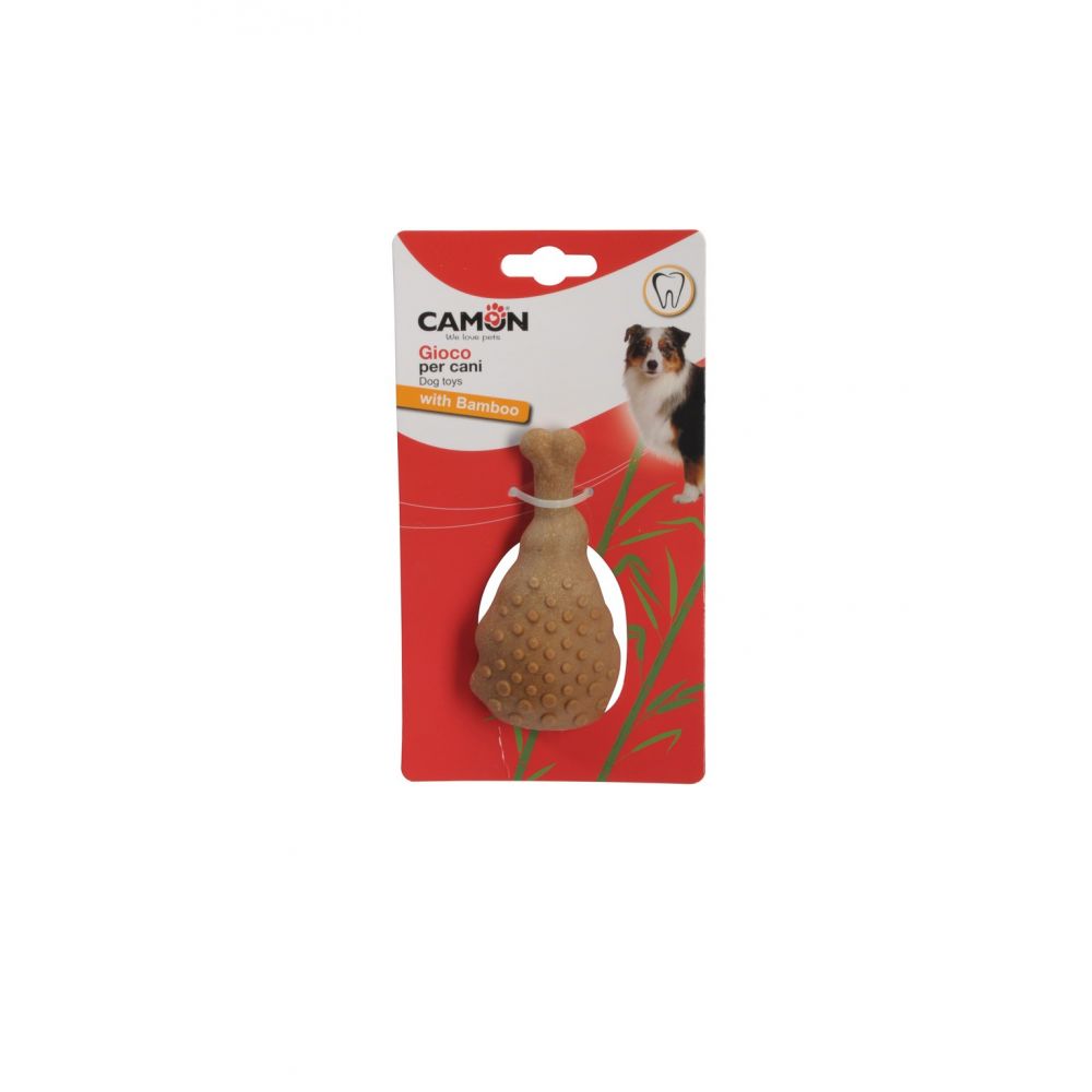 Camon Bambusowa Zabawka w Kształcie Udka Dla Psa 11 cm
