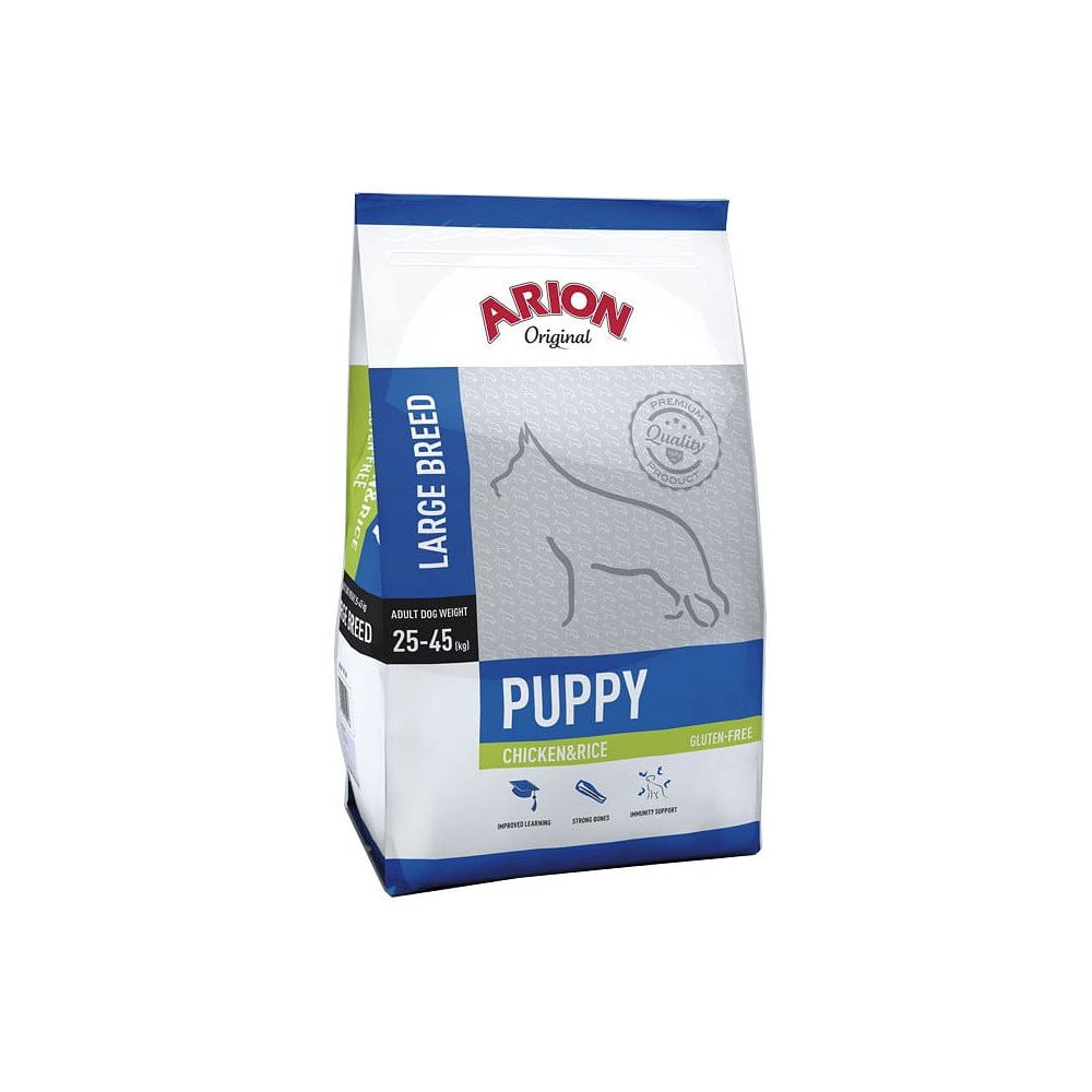 Arion Original Puppy Large Chicken & Rice Karma Sucha Dla Szczeniąt Dużych Ras 12+2 kg