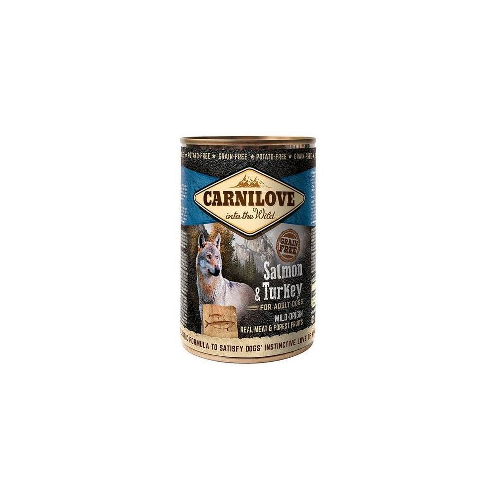 Brit Carnilove Salmon & Turkey Łosoś Indyk Bezzbożowa Adult Dogs Karma Dla Dorosłych Psów 0,4 kg