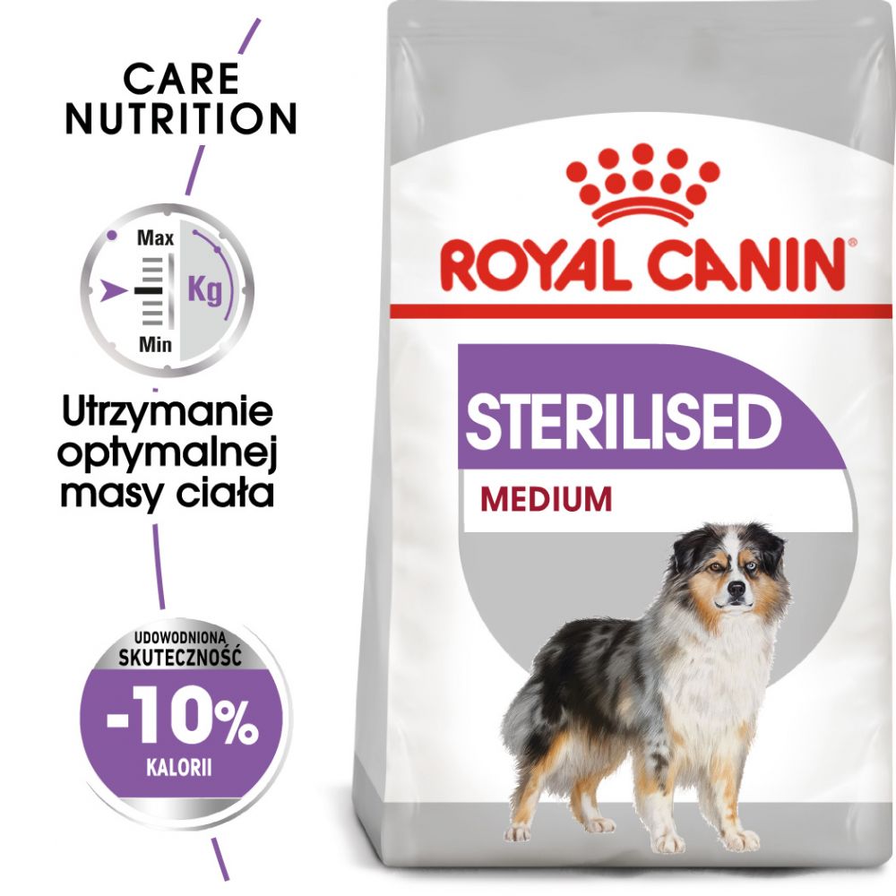 ROYAL CANIN CCN Medium Sterilised Karma Sucha Dla Psów Dorosłych Ras Średnich Sterylizowanych 10 kg