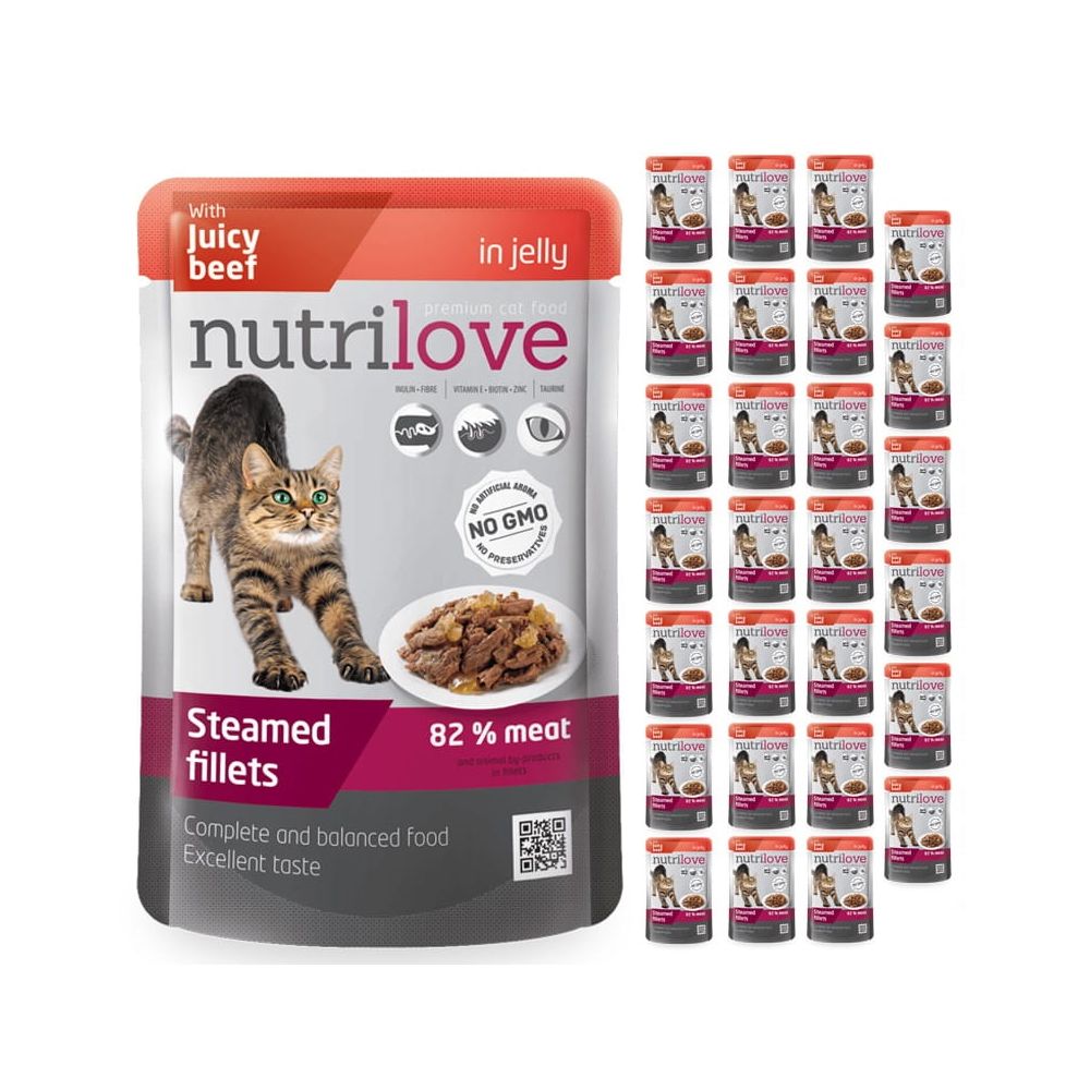 Pakiet Nutrilove Wołowina W Galaretce 28 x 85 g