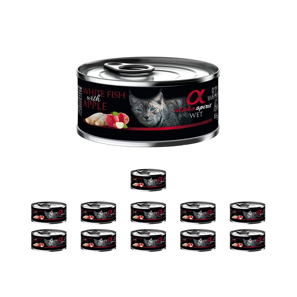 Pakiet Alpha Spirit Białoryby z Jabłkiem  12 x 85 g