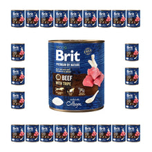 Pakiet Brit Premium By Nature Beef with Tripe Wołowina Flaczki Pasztet Dla Psa 24 x 800 g