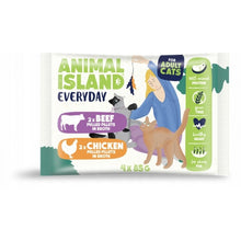 Animal Island Everyday Kurczak+Wołowina Czteropak 4x85 g Mokra Karma dla Kota