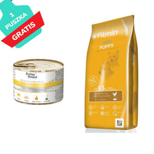 Pakiet Fitmin Mini Puppy 15 kg + Dolina Noteci Premium Junior Małe Rasy Żołądki z Kurczaka i Wątróbka Cielęca 185 g GRATIS