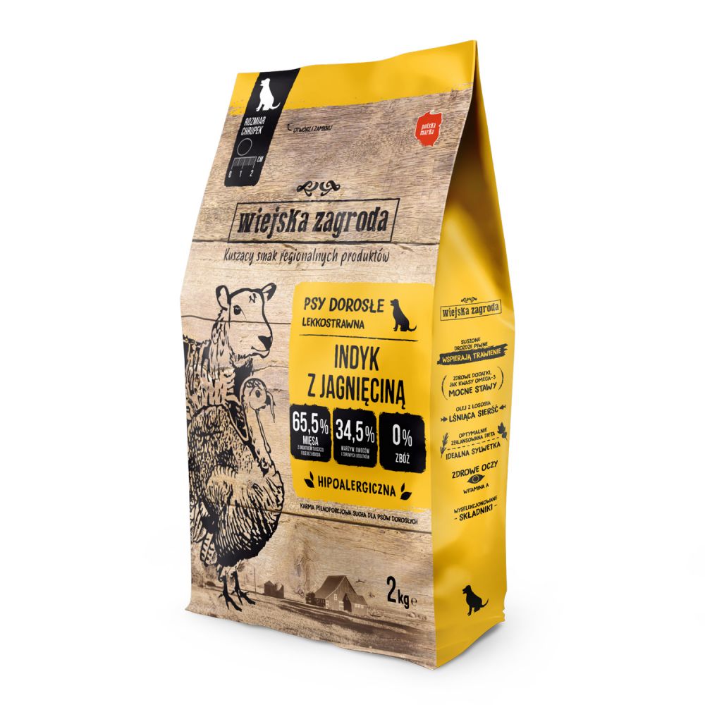 Wiejska Zagroda Indyk z Jagnięciną 2 kg