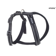 Amiplay Szelki Regulowane Grand Soft Cotton Reflective Czarne Rozmiar XL