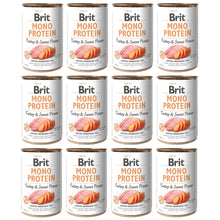 Pakiet Brit Mono Protein Turkey&Sweet Potato Indyk Karma Dla Psa 12 x 400 g