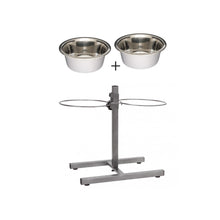 Barry King Stojak Regulowany Z Miskami 1,8 l