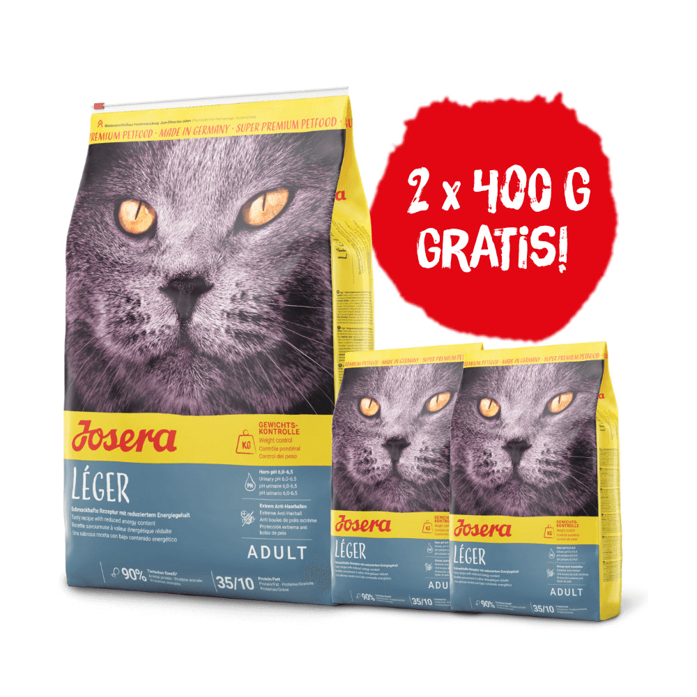 Pakiet Josera Leger Nadwaga Kastracja 10 kg + 2 x 400 g GRATIS!