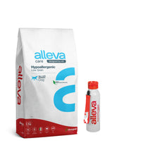 Pakiet Alleva Care Hypoallergenic Low Grain Sucha Karma Dla Psów Na Każdym Etapie Życia Zmniejszająca Nietolerancje Pokarmowe 5 kg + Bidon GRATIS!