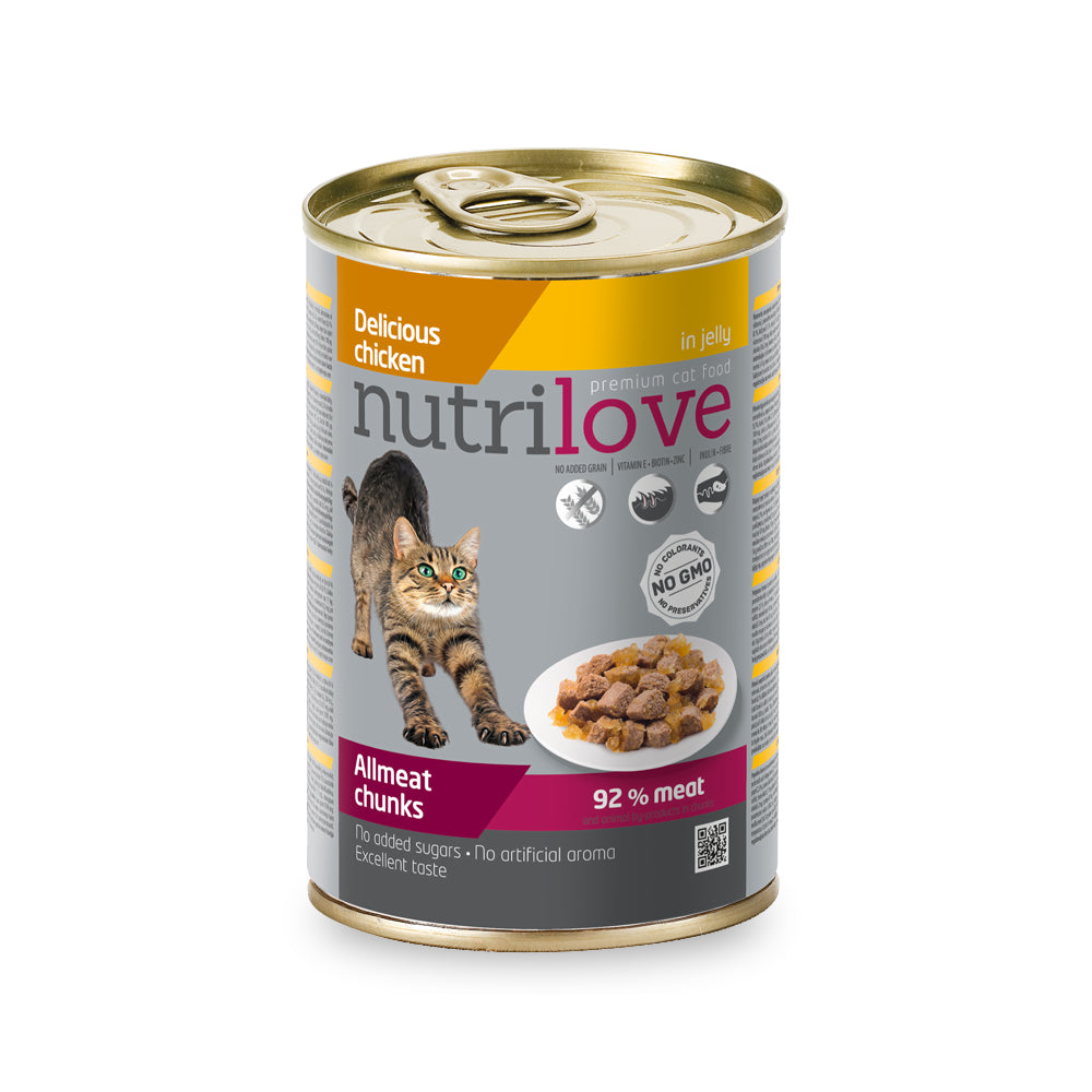 Nutrilove Kawałki Kurczaka w Galaretce Kot 400 g