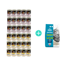 Pakiet PetRepublic Monoproteinowa Mokra Karma Dla Kotów Wszystkich Ras Mix Smaków 30 x 400 g + Frendi Żwirek Bentonitowy Dla Kota 5 l GRATIS!
