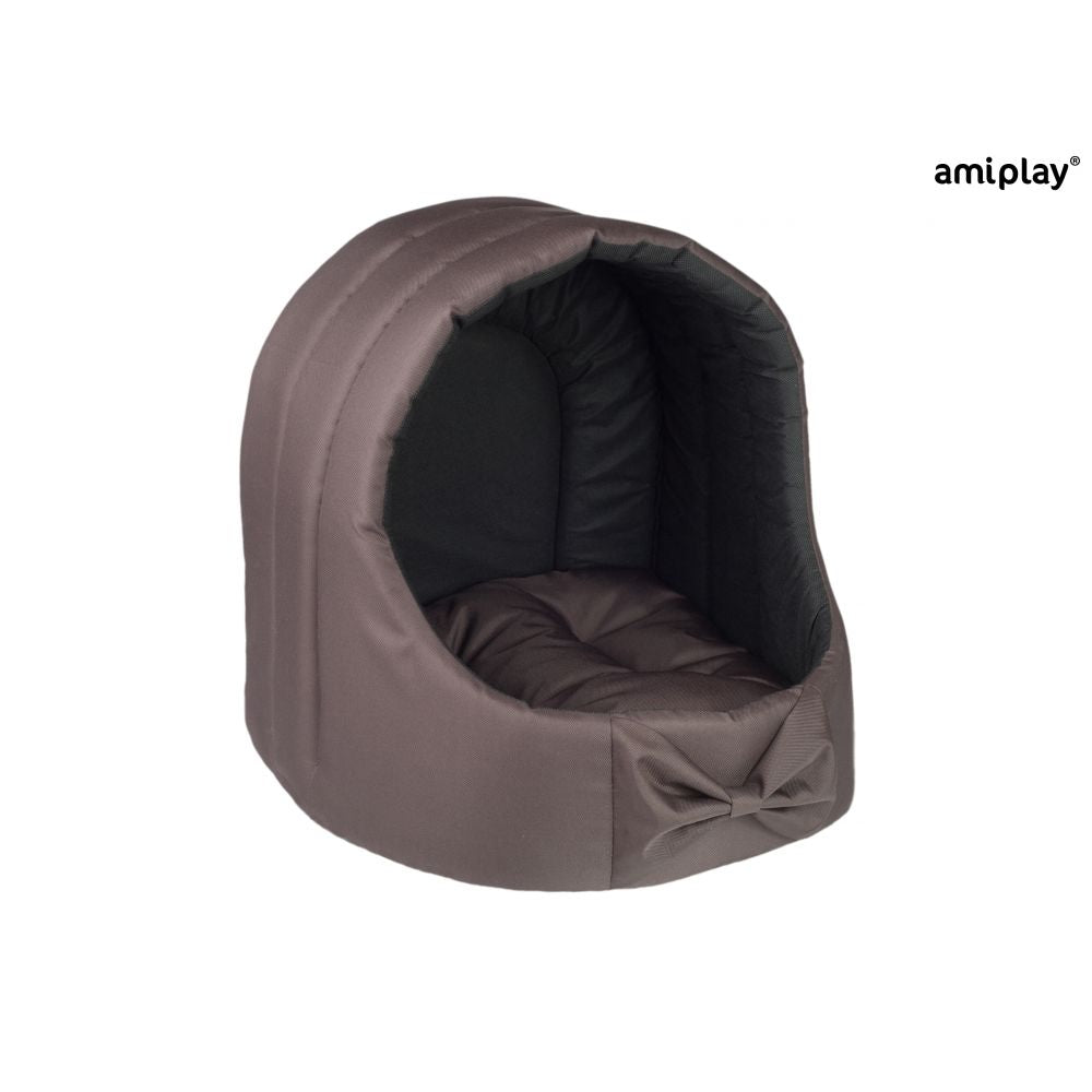 Amiplay Buda Owalna Dla Psa Basic Rozmiar S Brązowa