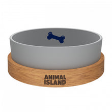Animal Island Szklana Miska Dla Psa Rozmiar M 1300 ml Szara