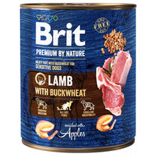 Brit Premium By Nature Lamb with Buckwheat Jagnięcina I Gryka Mokra Karma Dla Psów 800 g