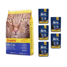 Pakiet Josera DailyCat 10 KG + 5 saszetek Brit Premium Chicken&Turkey Kurczak z Indykiem 100G GRATIS!