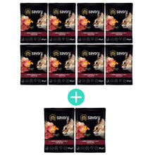 Pakiet Savory Cat Kittens Lamb&Pumpkin Jelly Karma Mokra Dla Kociąt z Jagnięciną i Dynią w Galaretce 8 x 85 g + 2 Saszetki GRATIS!