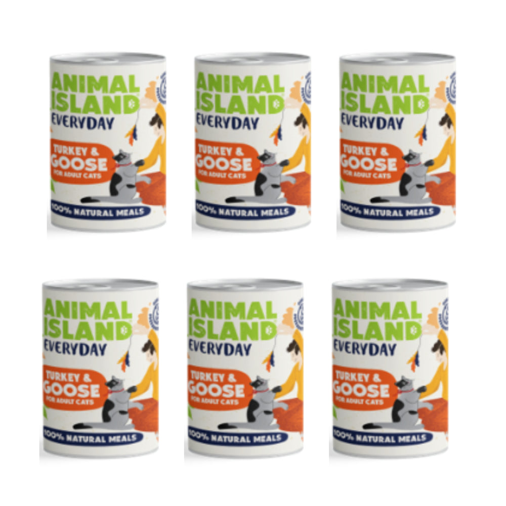 Pakiet Animal Island Mokra Karma Everyday Dla Kota Indyk i Gęś 6x400 g