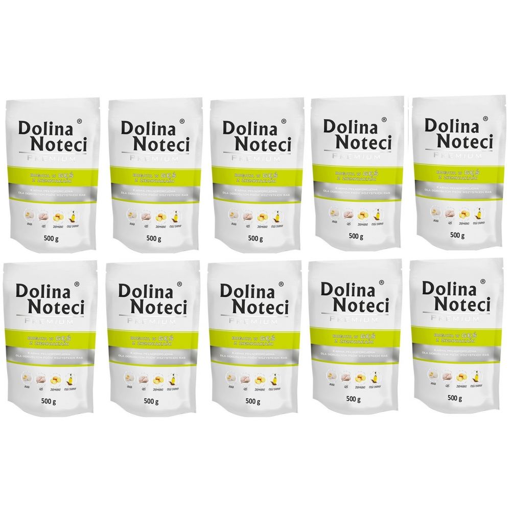Pakiet Dolina Noteci Premium Bogata w Gęś z Ziemniakami 10 x 500 g