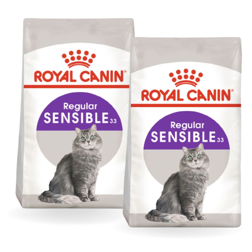 Pakiet ROYAL CANIN Sensible 33 karma sucha dla kotów dorosłych, o wrażliwym przewodzie pokarmowym 2 x 2 kg