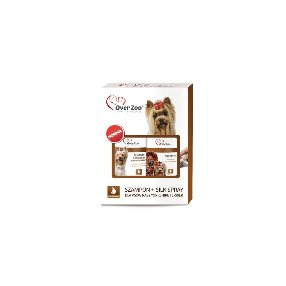 Over Zoo Szampon Dla Psów Rasy Yorkshire Terrier 250 ml + Over Zoo Silk Spray 250 ml