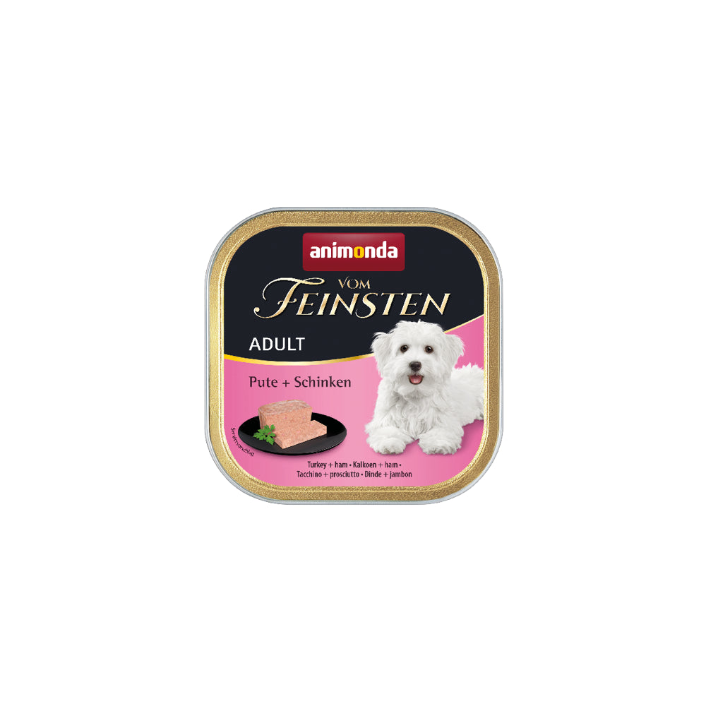 Animonda Vom Feinsten Adult Indyk z Szynką Karma Dla Psa 150 g