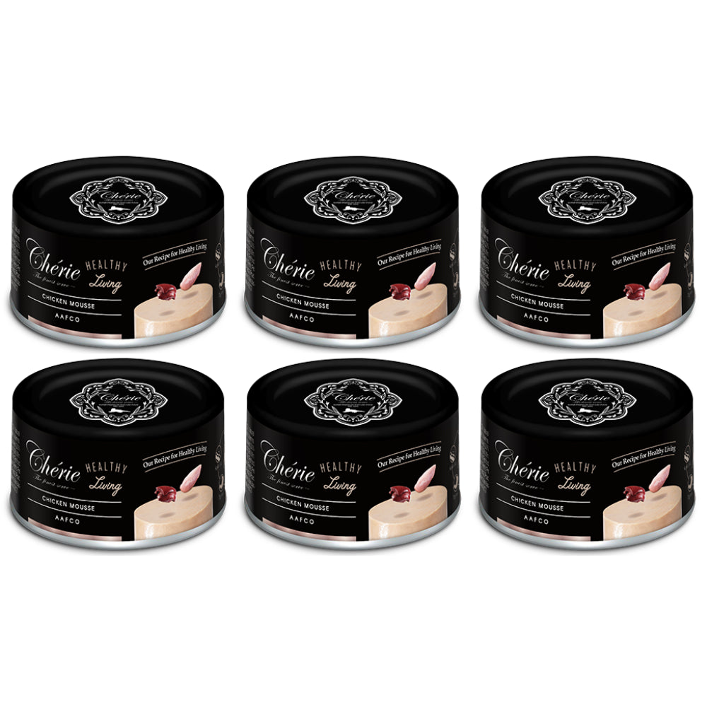 Pakiet Pettric Cherie Mus z Kurczaka Dla Kotów w Każdym Wieku 6 x 80 g