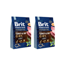 Pakiet Brit Premium By Nature Light Turkey & Oat Indyk Owies Karma Dla Psa 2 x 3 kg