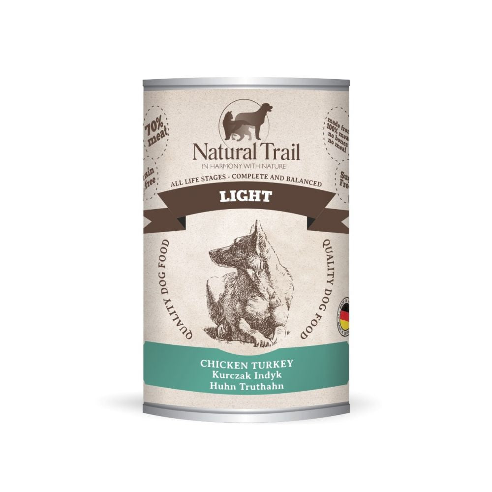 Natural Trail Light z Kurczakiem i Indykiem Bezzbożowa 400 g