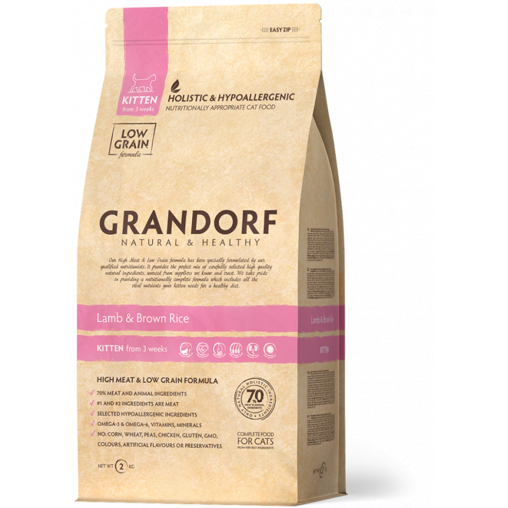 Grandorf Lamb & Brown Rice Kitten Karma Dla Kociąt 400 g