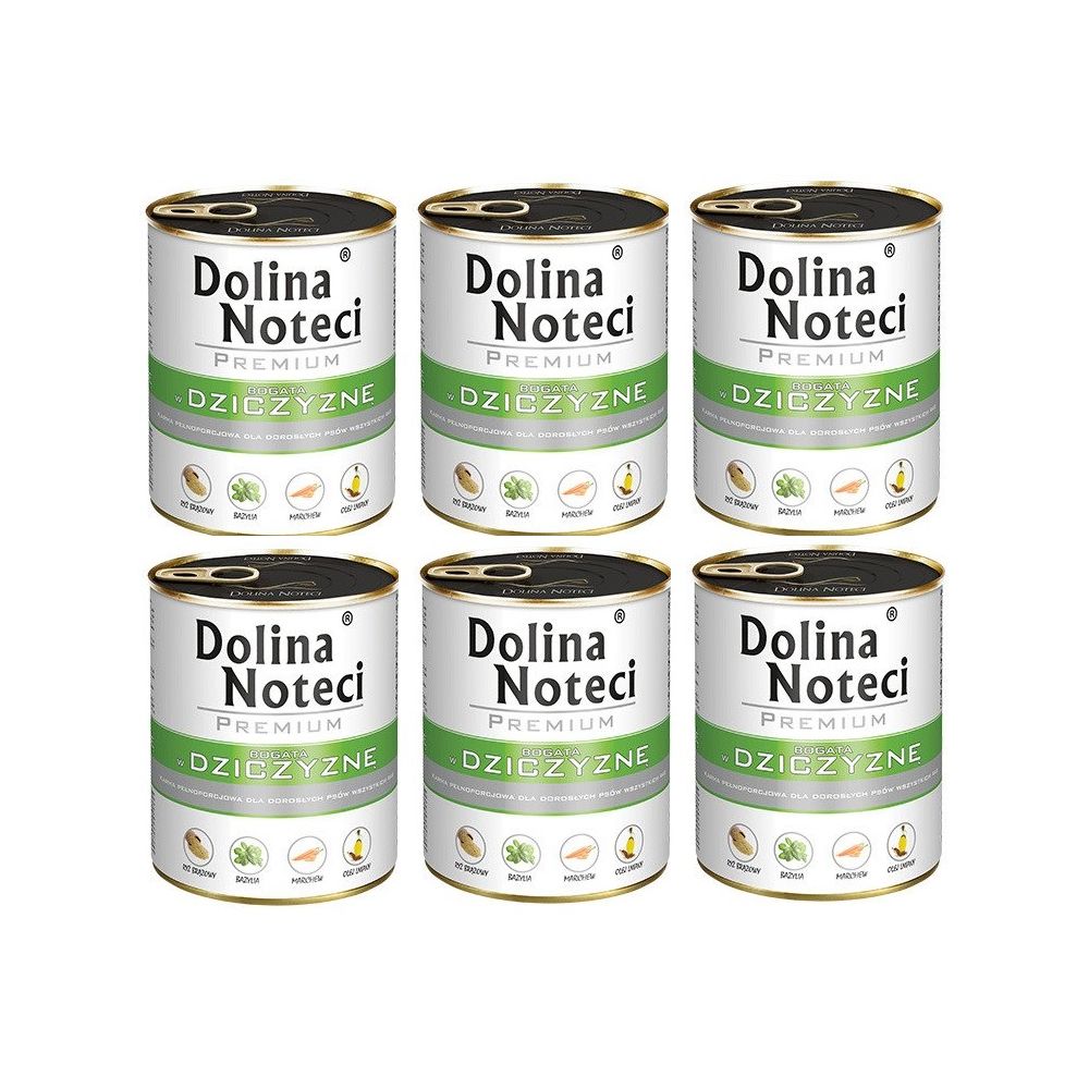 Pakiet Dolina Noteci Premium Bogata w Dziczyznę 6 x 800 g