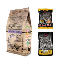 Pakiet Wiejska Zagroda Kurczak z Kaczką dla Kota 1,6 kg + GRATISY!