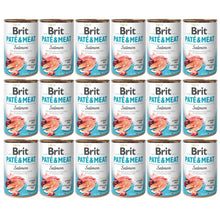 PAKIET FBA Brit Pate & Meat Salmon Łosoś Mokra Karma Dla Psa 400 g X 18