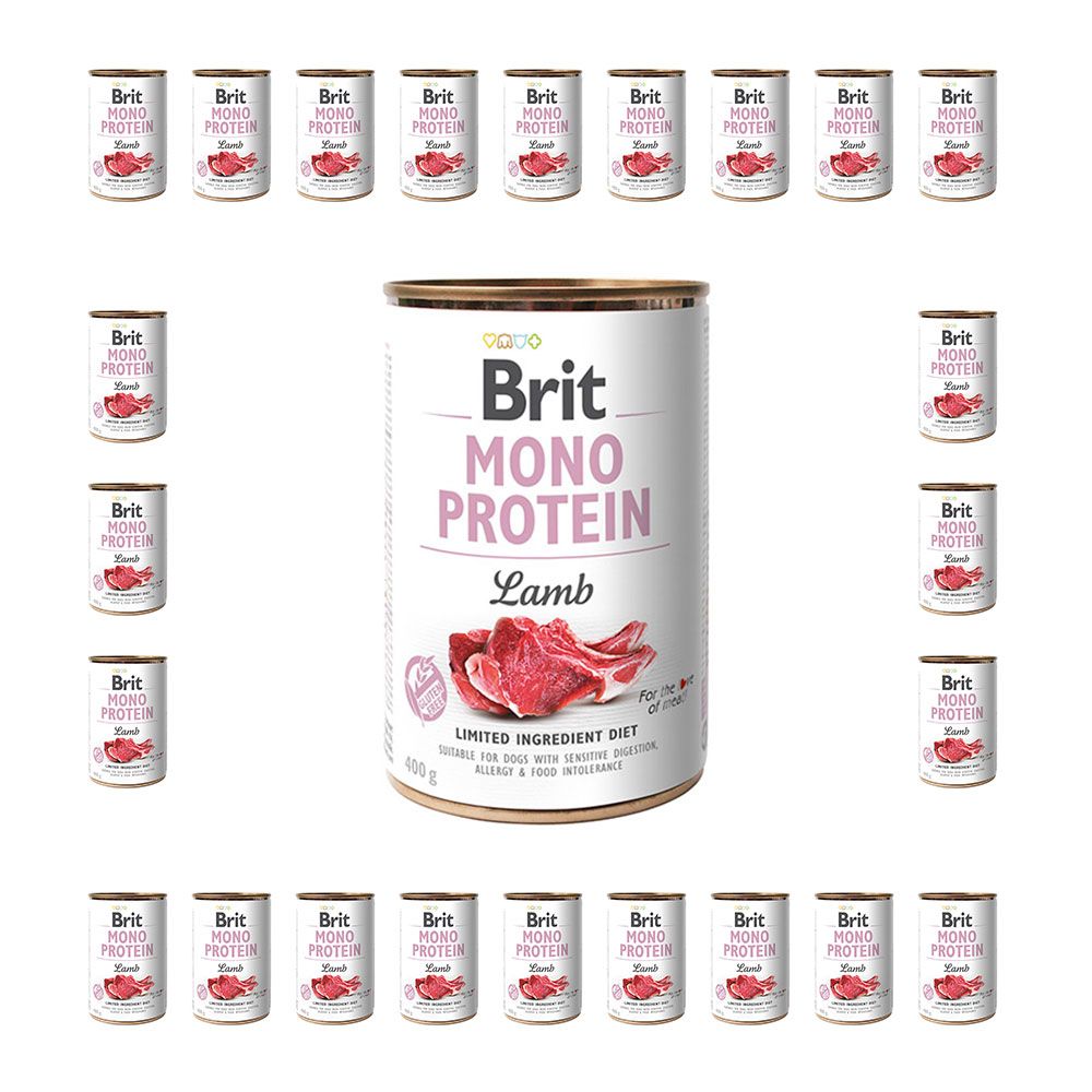 Pakiet Brit Mono Protein Lamb Jagnięcina Mokra Karma Dla Psa 24  x 400 g
