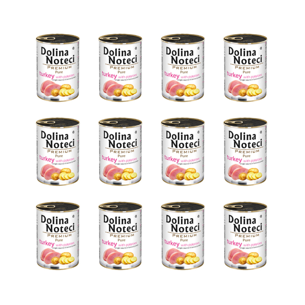 Pakiet Dolina Noteci Pure Indyk z Ziemniakami 12 x 400 g