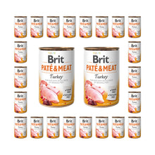 Pakiet Brit Pate & Meat Turkey Indyk Mokra Karma Dla Psa 24 x 400 g