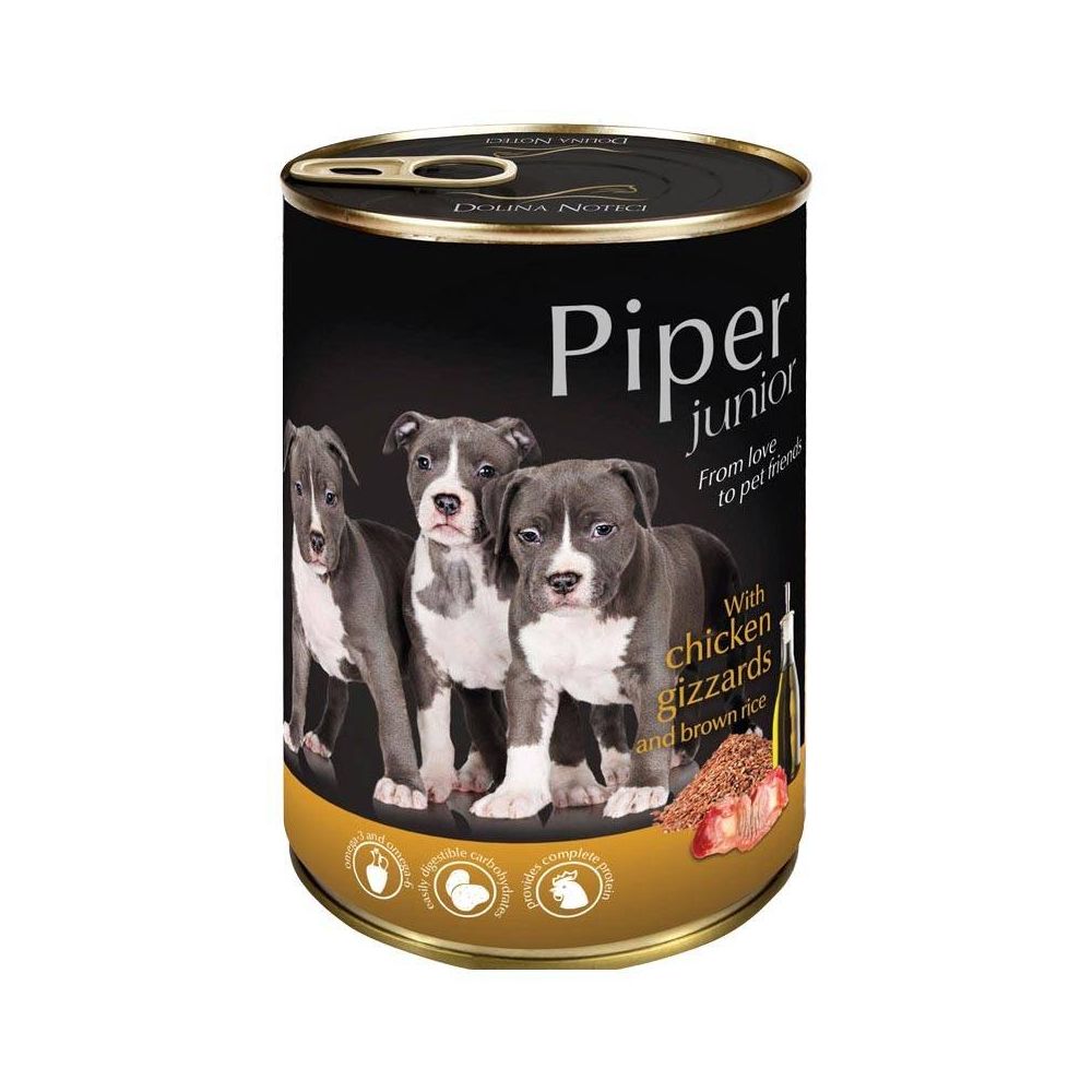 Dolina Noteci Piper Żołądki z Kurczaka z Ryżem Junior 400 g