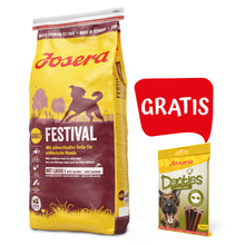 Pakiet Josera Festival Łosoś 15 kg + Josera Denties Przysmak z Indykiem 180 g GRATIS!