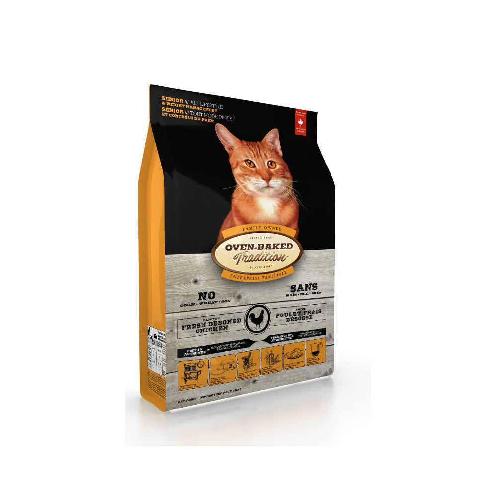 Oven Baked Sucha Karma Dla Starszych Kotów Na Wszystkich Etapach Życia Ze Świeżym Kurczakiem 2,27 kg