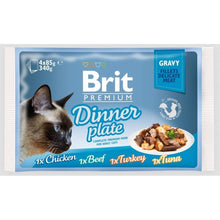 Brit Premium Cat Gravy Fillets Dinner Plate Mix Smaków Karma Dla Kota 340 g