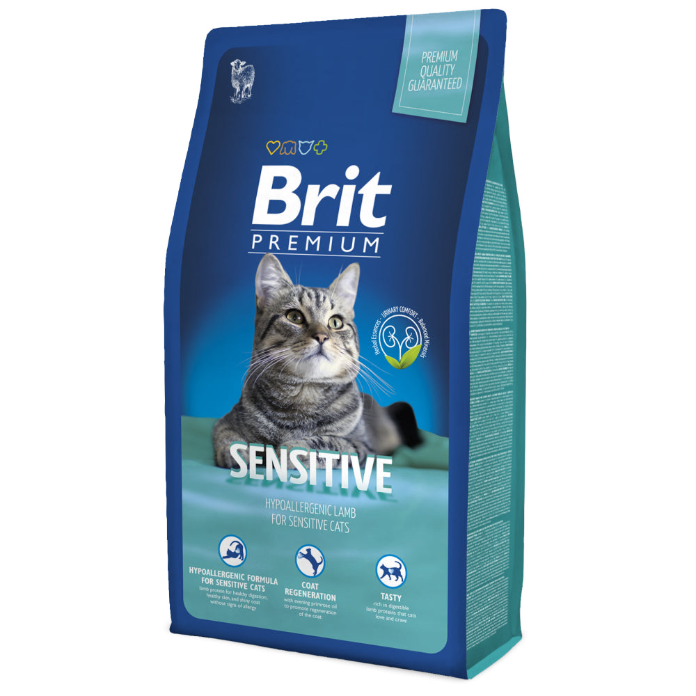 Brit Premium Sensitive Jagnięcina Karma Dla Kota 8 kg