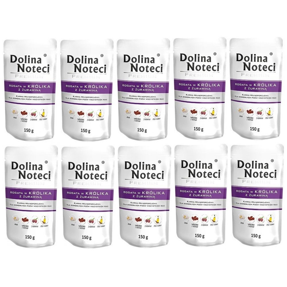PAKIET FBA Dolina Noteci Premium Królik z Żurawiną 150 g X 10